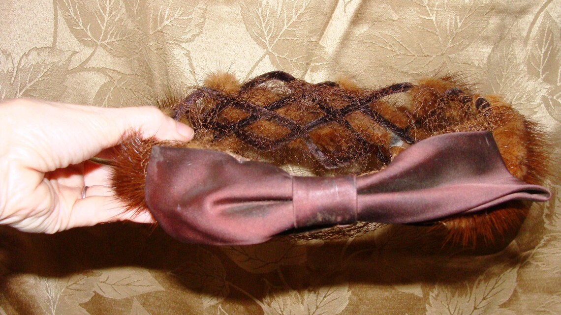 Mink Crown Pipe Cleaner Halo Woven Basket Covered in Brown Etsy Australia