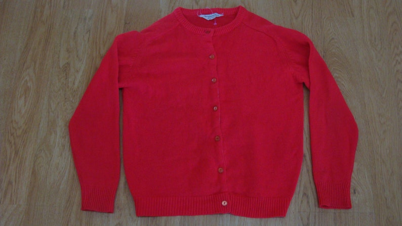 Women/'s Vintage Full Fashion 100/% Acrylic Cardigan Satisfaction Always Korea made Sweater Ribbon lined Button Front Crew Neck Long Sleeve 44