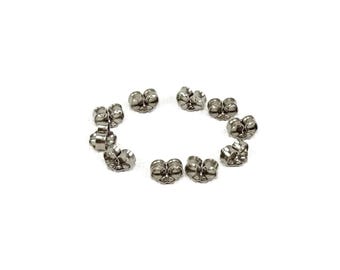 Hypoallergenic Titanium Backs, Nickel Free Clutches, Pure Titanium Stud Ear Nuts, Surgical Grade 1 Titanium Spare Post Earrings Catches