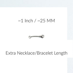 Titanium Necklace Extender, Pure Titanium Chain Extension, 1,2,3 or 4 Extra Length, Nickel Free Hypoallergenic Bracelet Adjuster image 4