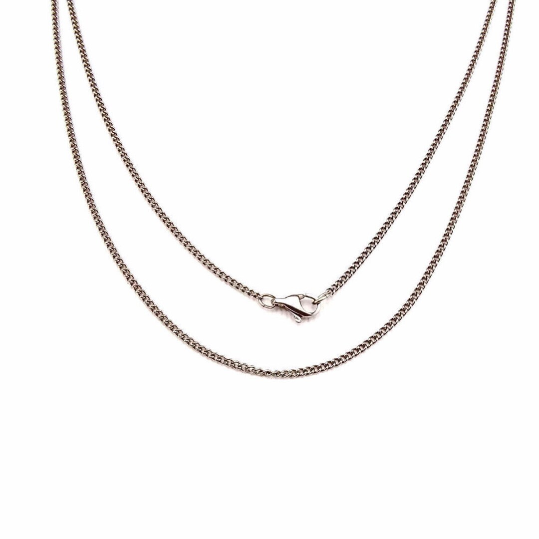 Buy Titanium Necklace, Pure Titanium Chain Necklace for Sensitive