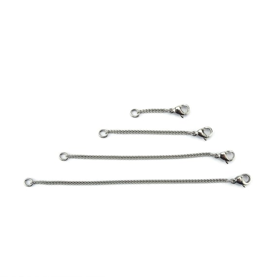  Sterling Silver 5mm Necklace Extender Chain 2, 3, 4