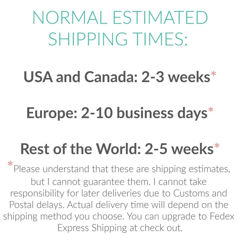a poster with the words, normal estimated shipping times, usa and canada