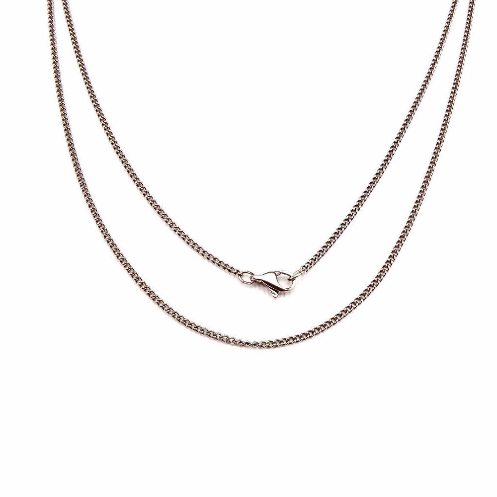 Pure Titanium Nickel Free Hypoallergenic Necklace for Sensitive
