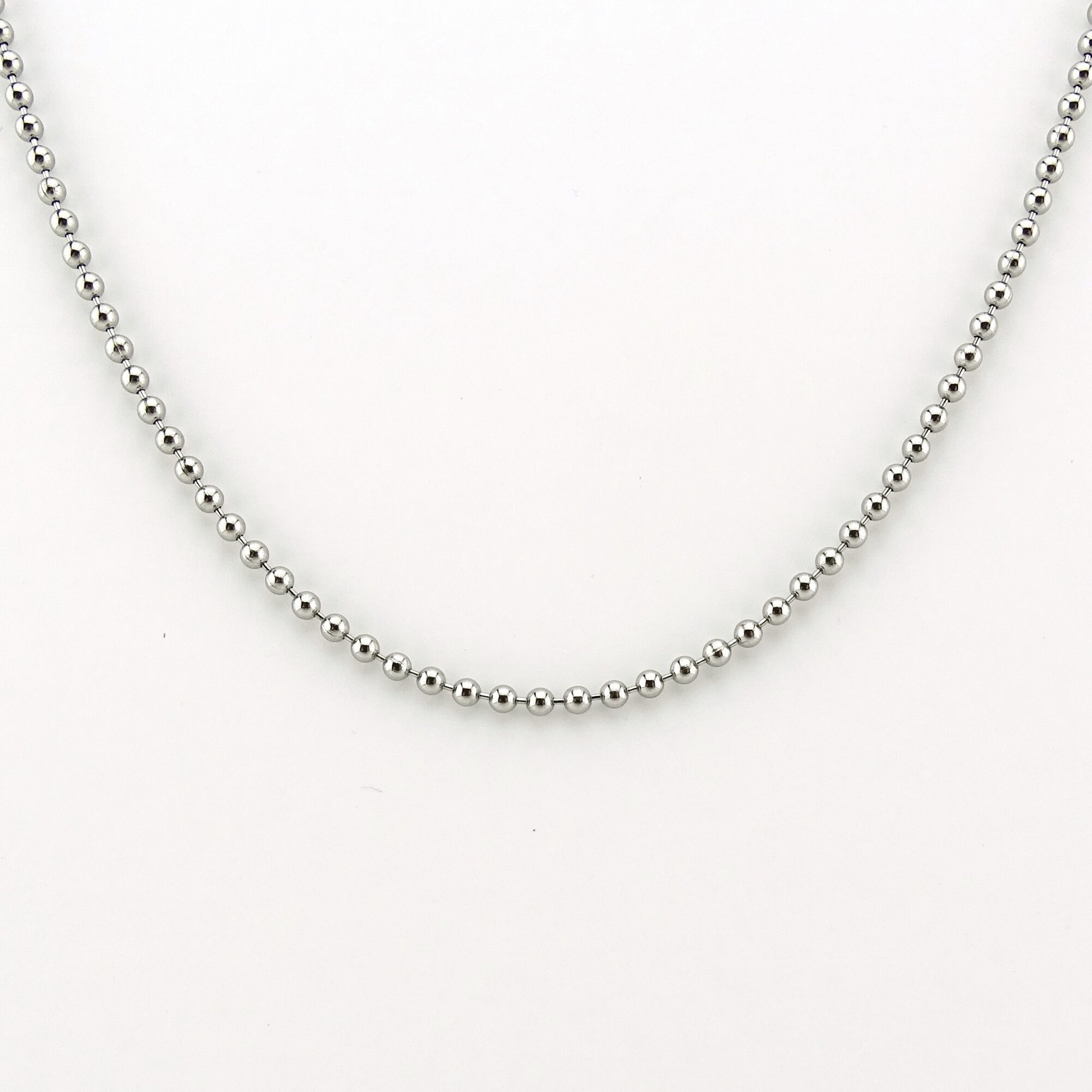 Mens Titanium Ball Chain Necklace for 