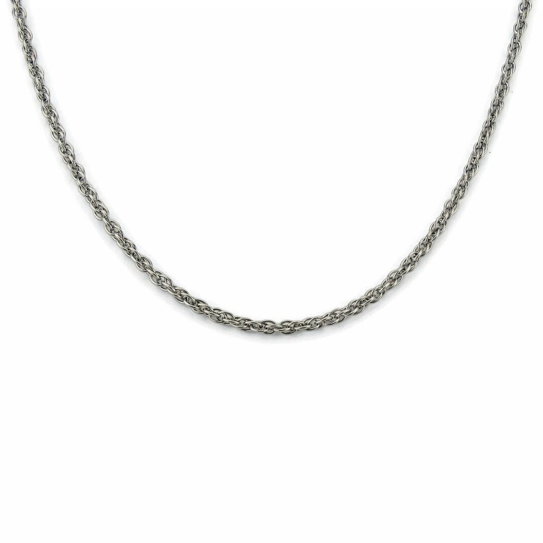 Ti Rope Chain Double Rope Titanium Necklace, Pure Titanium Twisted Rope Chain ...