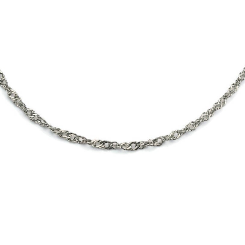 Singapore Chain Titanium Necklace 