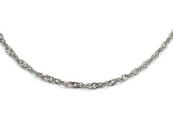 Titanium ketting ketting Singapore, elegante pure titanium ketting voor elke dag, hypoallergene en nikkelvrije ketting voor de gevoelige huid