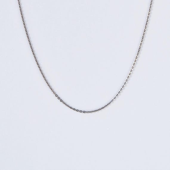 Flat Link Cable Titanium Necklace, Pure Titanium Chain Necklace, 1.8mm Delicate Nickel Free Sensitive Skin Necklace Add Your Own Pendant