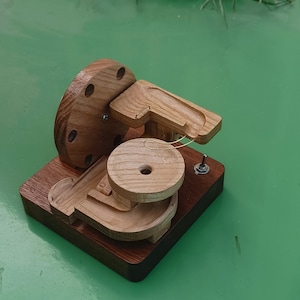 Handmade Wooden Marble Machine | DIY Kinetic Rolling Ball Toy | STEM Gift for Kid