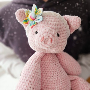 Pig CROCHET PATTERN, Petunia the Piggy, Cute Pig Amigurumi Crochet Pattern PDF, Pig Pattern, Crochet Pig, Pig Plushie