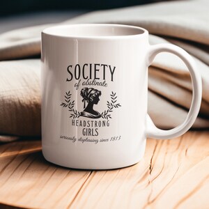 Pride and Prejudice Mug Jane Austen Mug, Gift Bookish Gift Literary Gift Romantic Literature Teacher Gift, Christmas Gift, Ceramic Mug 11oz