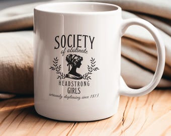 Pride and Prejudice Mug Jane Austen Mug, Gift Bookish Gift Literary Gift Romantic Literature Teacher Gift, Christmas Gift, Ceramic Mug 11oz