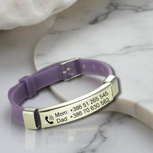 Custom Kids Medical ID Bracelet | Autism, Epilepsy, Asthma, Allergy Alert | Pacemaker Toddler Emergency ID, Anti-Lost Nonverbal Seizure Band