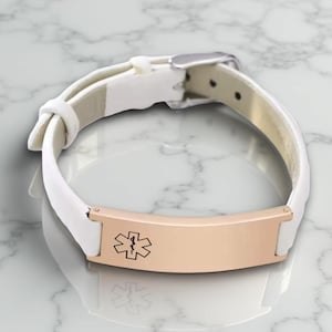 Medical Alert ID Bracelet Women, Medical Bracelet, Medical Alert Bracelet,ICE bracelet, Allergy Bracelet,Medical Alert ID Engraved, Mom gift