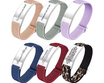Medical Alert ID Bracelet Women, Medical Bracelet, Medical Alert Bracelet,ICE bracelet, Allergy Bracelet,Medical Alert ID Engraved, Mom gift
