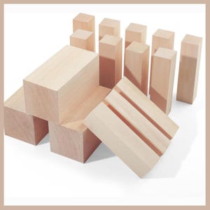 Basswood Carving Blocks - Perfect Soft Wood Set for Whittling, Ideal for Beginners to Experts