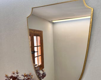 Specchio con cornice di lusso fatto a mano / Elegante specchio da parete con aspetto in pietra naturale / Design moderno / Decorazione per la casa e il bagno