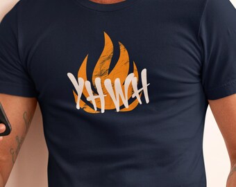 YHWH Flame Tee - Unisex Softstyle T-Shirt, Christian T-Shirt, Casual Wear, Trendy Fashion, Streetwear