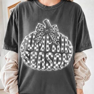 Pumpkin Season Png, Checkered Fall Png, Preppy Leopard Bow Pumpkin Png, Retro Groovy Fall Png, Distressed Autumn Png, fall vibes png
