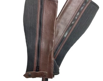AK Thunder Learning Riding Half Chaps AKRS-1032 (PL), Brown