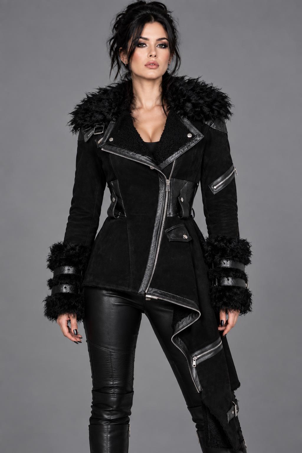 Punk Fur Coat - Etsy