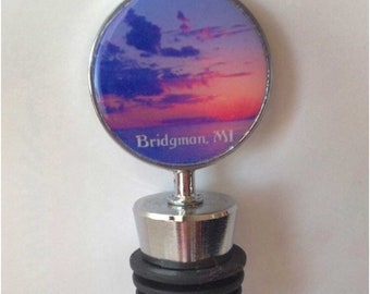 Bridgman Photo Wine Stopper - 4 different Bridgman Photos