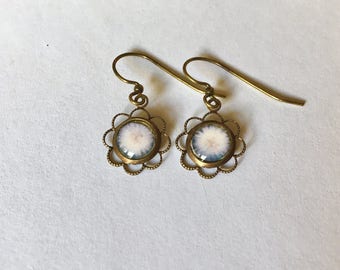 Leelanau Dandelion - Vintage Photograph Earrings