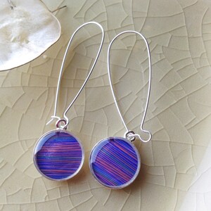 Cincinnati Colorful Building Sterling Silver Photograph Earrings image 2