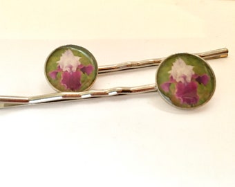 Three Oaks Iris - Photograph Bobby Pins