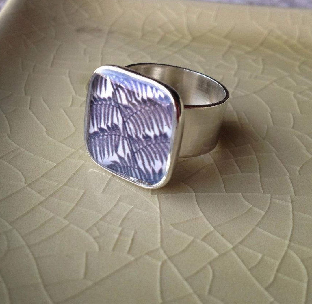 Costa Rica Fern - Photograph Ring - Etsy