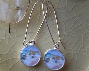 Australia’s 12 Apostles - Sterling Silver Photograph Earrings