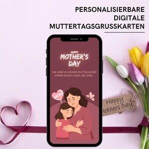 Tarjeta del día de la madre | Tarjeta de felicitación digital con música | Tarjeta electrónica personalizada como regalo especial | Feliz día de la madre | Tarjeta de WhatsApp