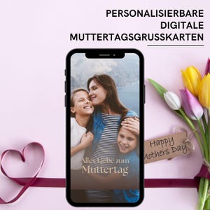Carte de fête des mères | carte de vœux numérique avec musique | eCard personnalisée comme cadeau spécial | Bonne fête des mères | carte WhatsApp