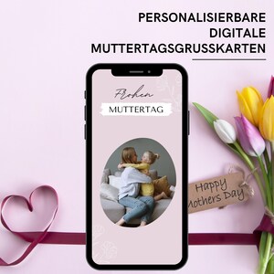 Muttertagskarte | digitale Grußkarte mit Musik und Videobotschaft | personalisierte eCard | Frohen Muttertag | WhatsApp Karte