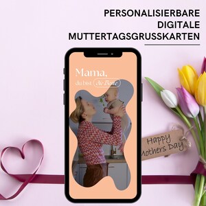 Karte zum Muttertag | digitale Grußkarte mit Musik und persönlicher Videobotschaft | liebevolle personalisierte eCard als Muttertagsgeschenk