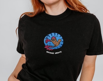 Camiseta Comfort Colors® Princesa Donut y Mongo, Camiseta Comfort Colors Dungeon Crawler Carl, Camiseta para lectores de libros de fantasía, Regalo para amantes de los libros, Camiseta para nerds