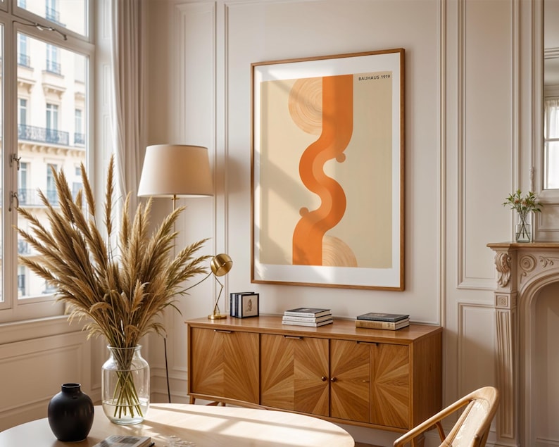 Set of 3 Bauhaus Exhibition Posters, Minimalist Abstract Wall Art ...