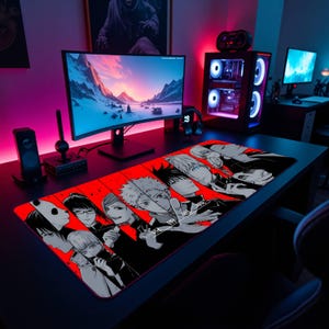 Jujutsu Kaisen Desk Mat: Anime Mousepad, Gojo Satoru, Large Gaming Accessory