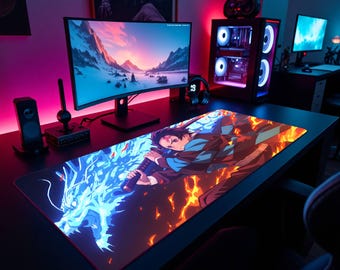Tanjiro Kamado Mouse Pad, Anime Gaming Desk Mat