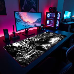 Berserk Guts Mousepad, Manga Desk Mat, Gaming Mousepad, Berserk Merchandise, Guts Art, High-Quality Mousepad, Gaming Desk, Manga Mousepad