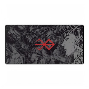 Berserk Guts Anime Mousepad: Large Manga Desk Mat image 5