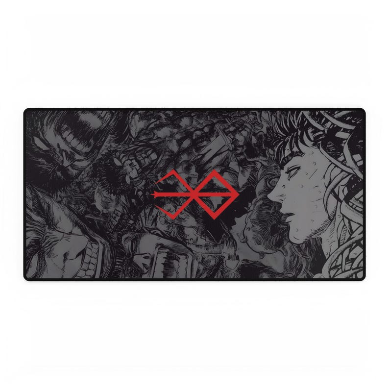 Berserk Guts Anime Mousepad: Large Manga Desk Mat image 5