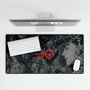 Berserk Guts Anime Mousepad: Large Manga Desk Mat image 8