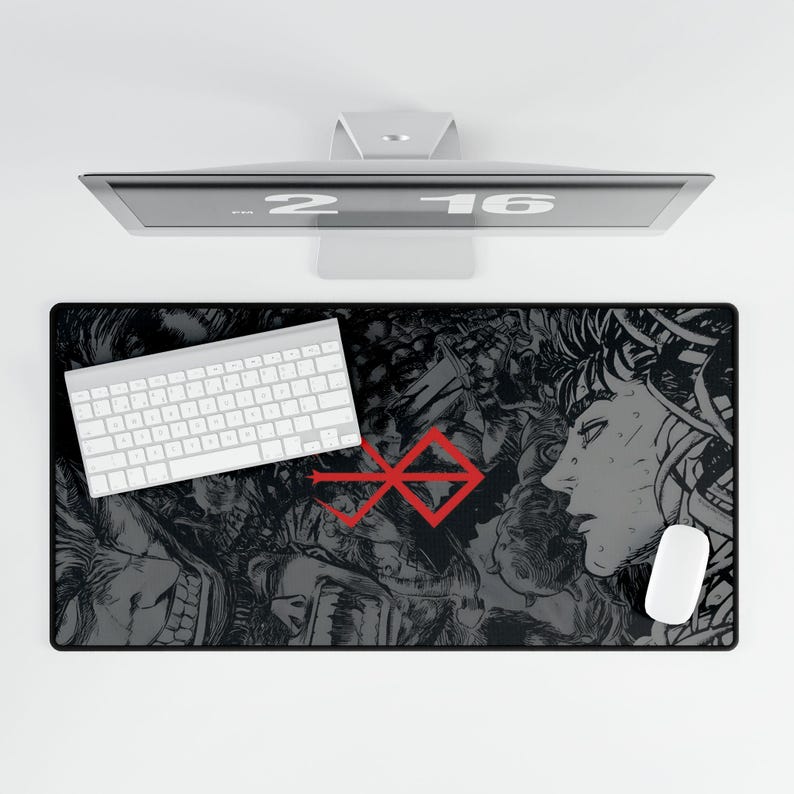Berserk Guts Anime Mousepad: Large Manga Desk Mat image 8