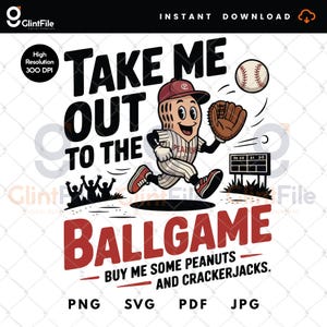 Take Me Out to the Ballgame Png, Baseball Mom Shirt PNG, Gift for Baseball Mama, Baseball Shirt Design, Baseball Game Day Png, Baseball Png
