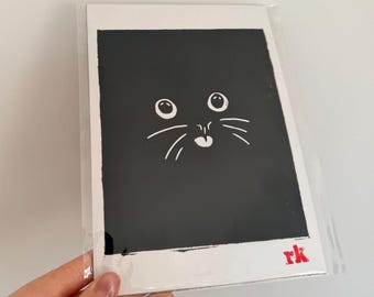 In The Dark 2 - Lino Print