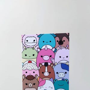 Tarjeta de cumpleaños de Squishmallow Tarjeta divertida y blandita con juego de palabras para los amantes de los Squishmallow Linda tarjeta de felicitación de feliz cumpleaños Squishmallow cumpleaños
