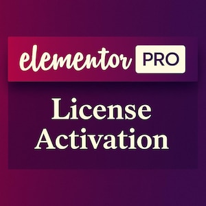 Elementor Pro License Activation | Genuine WordPress Plugin | Auto Updates + 1 Year Support | Safe Install Service