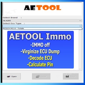 AETOOL v1.3 for ECU decoding Immo Eeprom Off Dump Decode